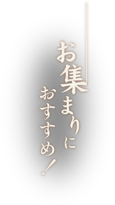 お集まりにおすすめ！